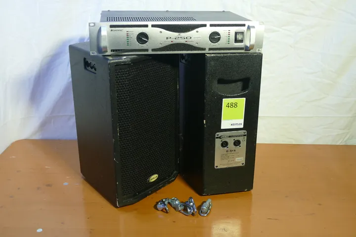 2x Sirus RXM 8 Lautsprecher inkl. Endstufe